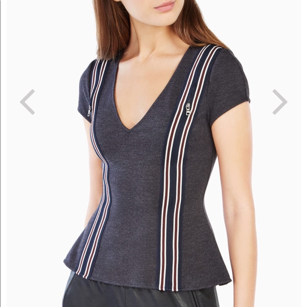 Monica Cutout Striped Top